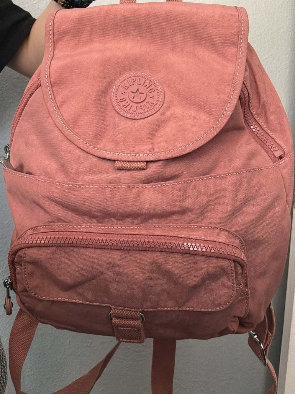 Kipling Queenie Backpack Pink Nylon